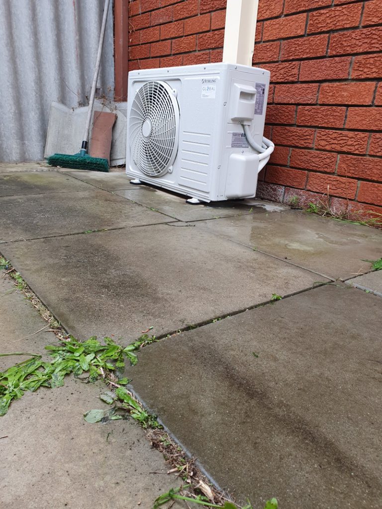 Install of Stirling outdoor unit